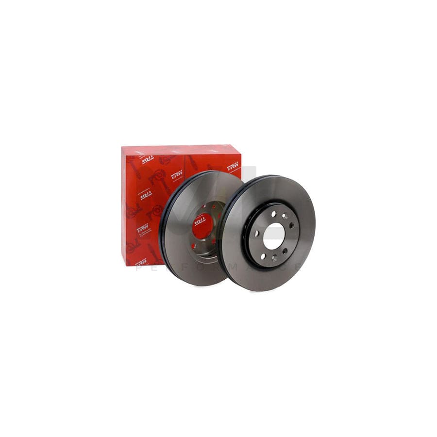 TRW DF6751S Brake Disc Vented, Painted - 1 piece