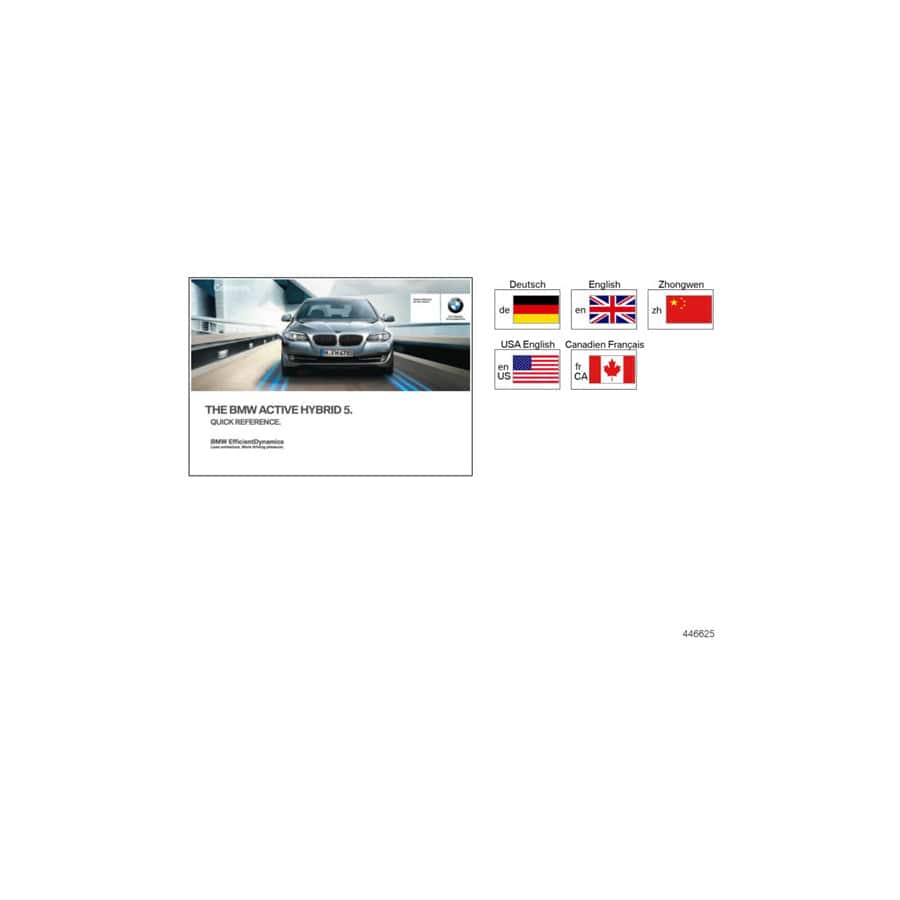 Genuine BMW 01402961826 F10 Quick Reference F10 Hybrid Headunit High ENUS (Inc. Hybrid 5)