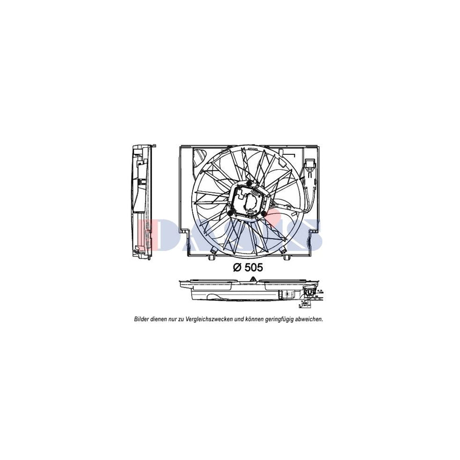 AKS Dasis 058082N Fan, Radiator