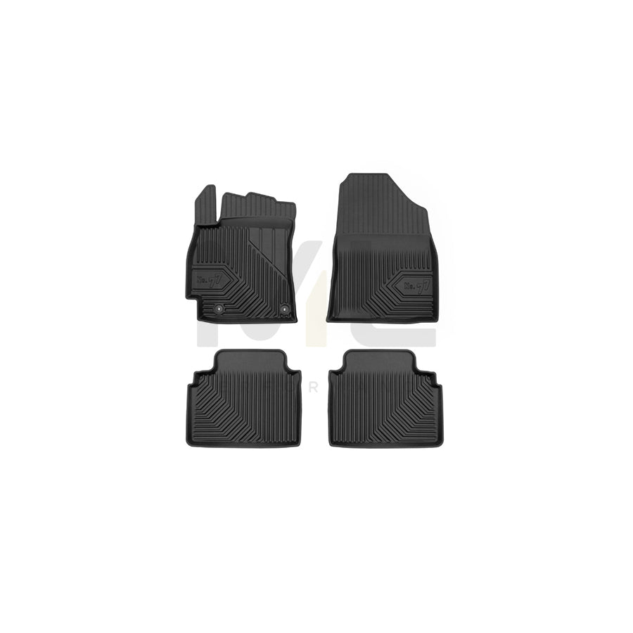 FROGUM Tailored, No.77 77426627 Floor mat set for HYUNDAI Elantra VII Saloon (CN7) Elastomer, Front and Rear, Quantity: 4, Black, (LHD)