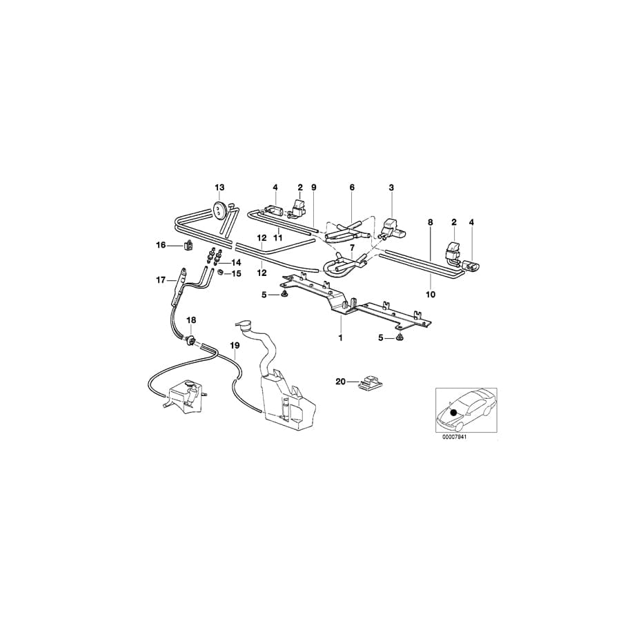 Genuine BMW 61668360178 E38 Distribution Piece (Inc. 740iL, 750iL & 750i)