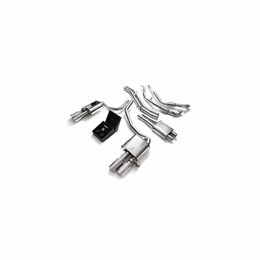 Armytrix AU95S-QS14C Valvetronic Exhaust System Audi S5 Coupe 3.0L V6 Turbo B9 2017-2020 with Quad Chrome 3.5"