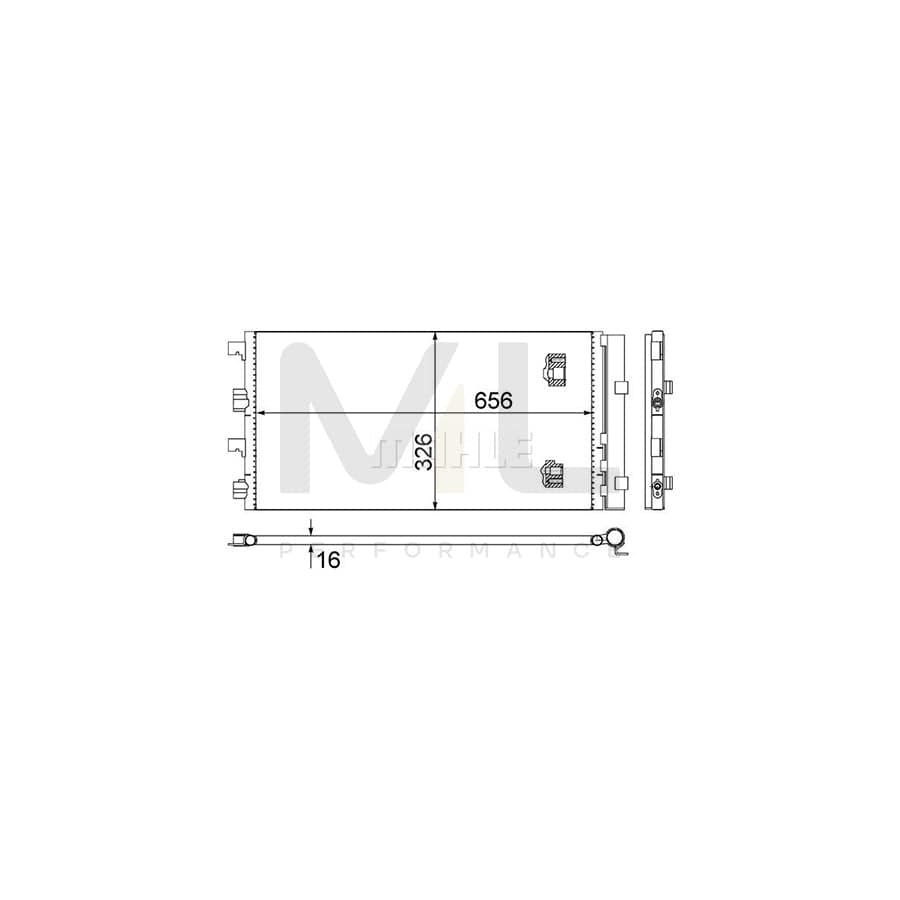 MAHLE ORIGINAL AC 724 000S Air conditioning condenser with dryer | ML Performance Car Parts