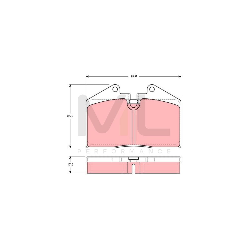 TRW Gdb379 Brake Pad Set Prepared For Wear Indicator