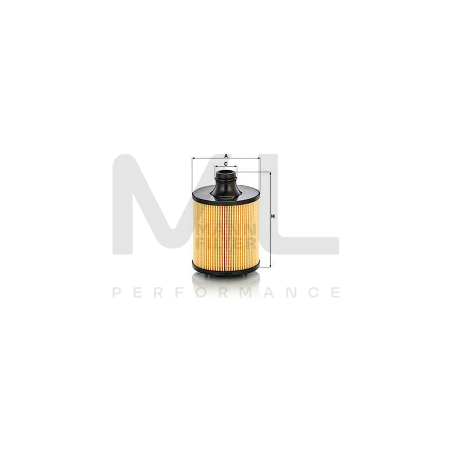 MANN-FILTER HU 9011 z Oil Filter with seal, Filter Insert