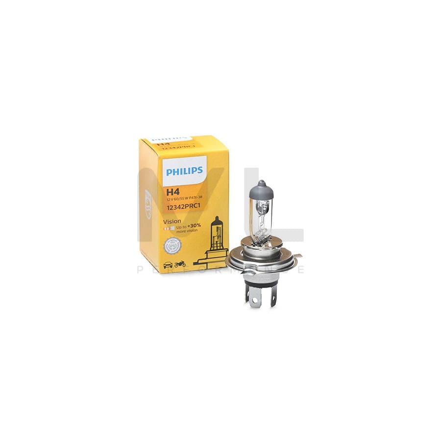 PHILIPS 12342PRC1 Bulb, spotlight H4 12V 60/55W P43t-38 3200K Halogen Vision