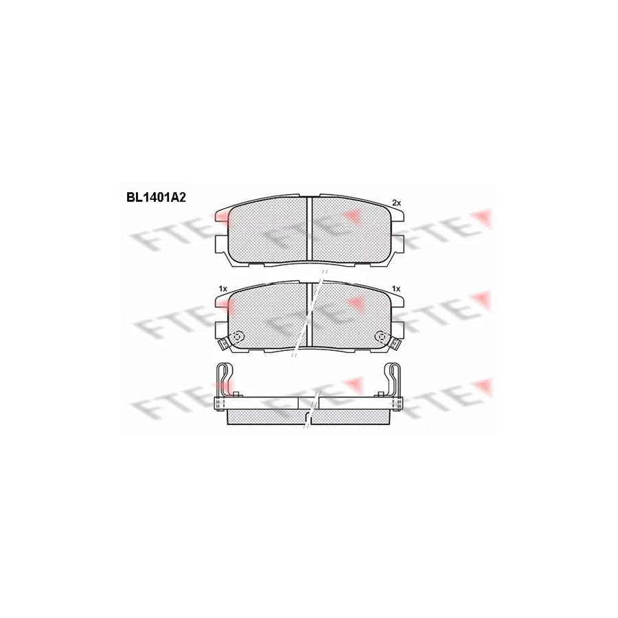 FTE Bl1401A2 Brake Pad Set