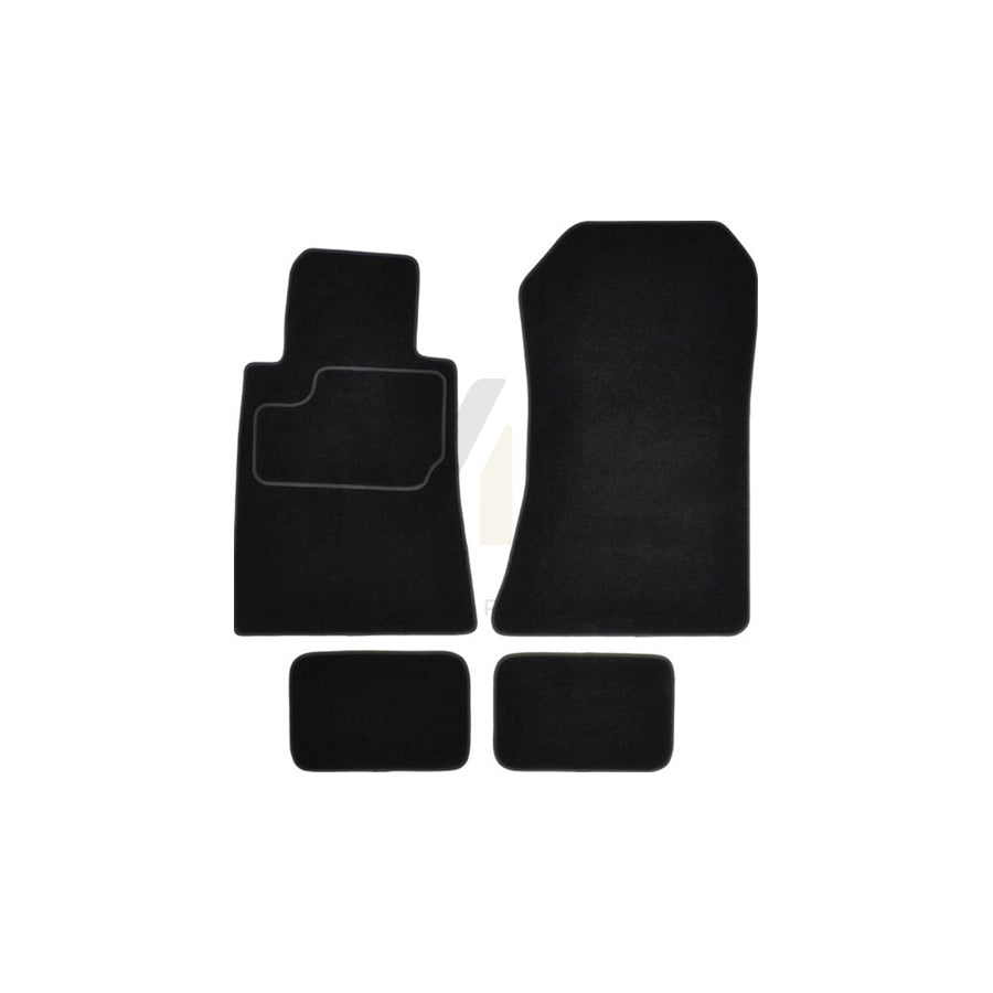 MAMMOOTH A041 MER365 PRM 01 Floor mat set suitable for MERCEDES-BENZ SL Convertible (R129) Textile, Front and Rear, Quantity: 4, Black