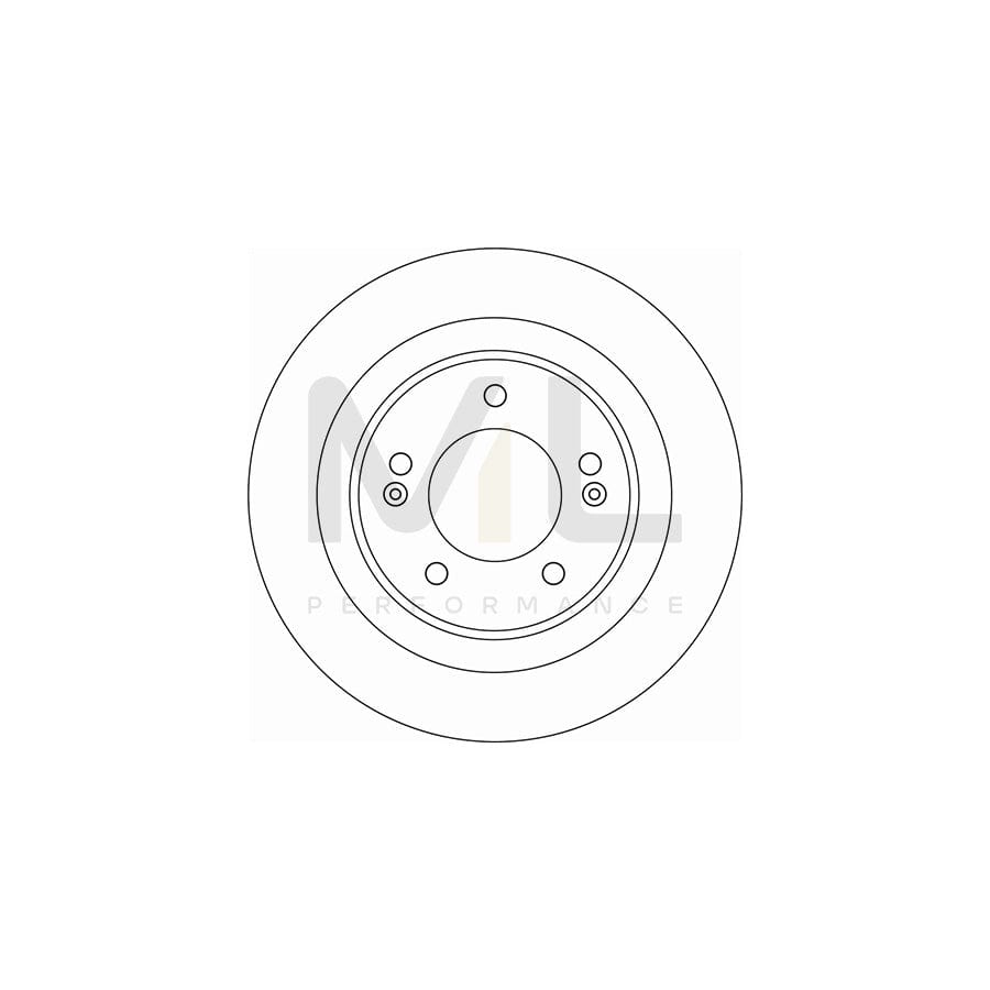 TRW DF6599 Brake Disc Solid, Painted - 1 piece