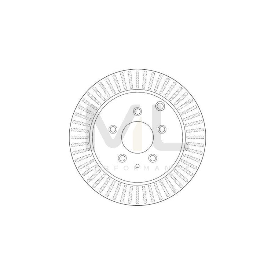 TRW DF6385 Brake Disc for MAZDA CX-7 (ER) Vented, Painted - 1 piece