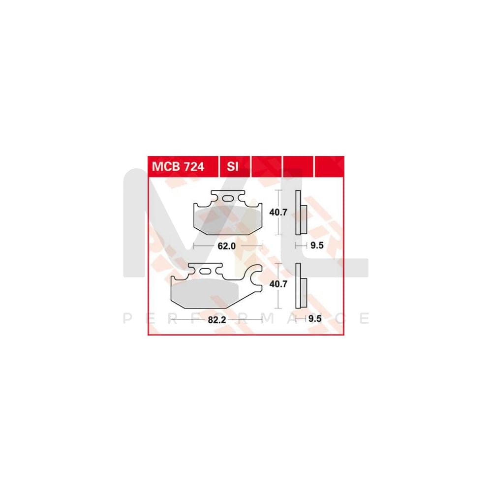 TRW Sinter Offroad Mcb724Si Brake Pad Set