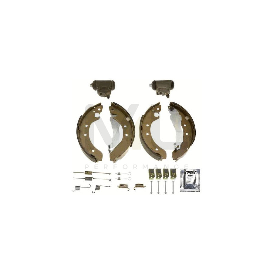 TRW Brake Kit BK1858 Brake Shoe Set with wheel brake cylinder