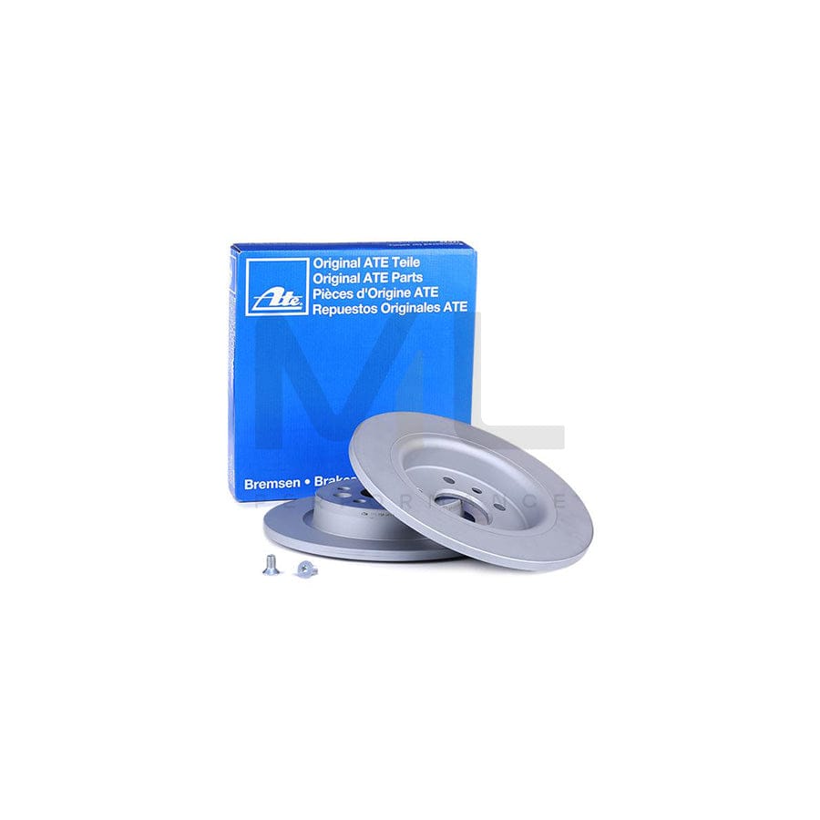 ATE 24.0111-0158.1 Brake Disc Solid, Coated, with bolts/screws - 1 piece
