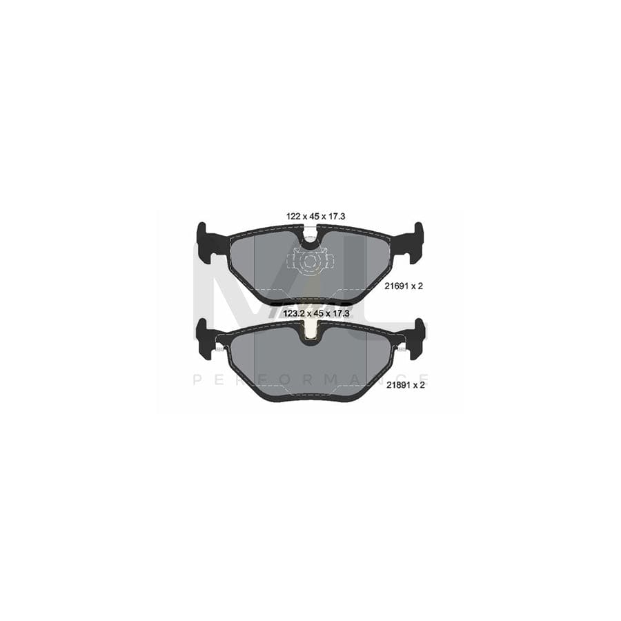 TEXTAR 2169103 Brake pad set prepared for wear indicator