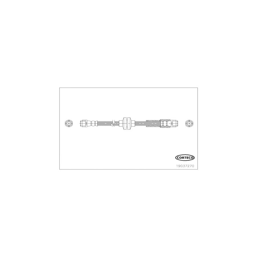 Corteco 19037270 Brake Hose Suitable for Mercedes-Benz E-Class