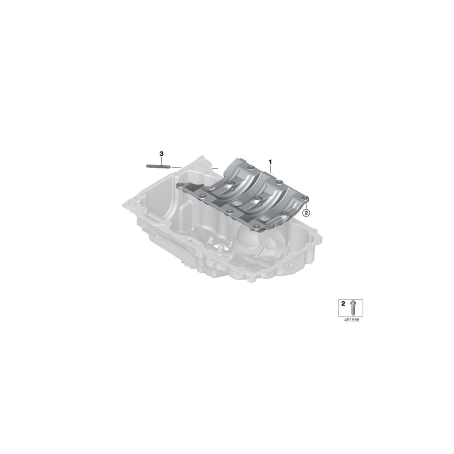 Genuine BMW 11137634190 G12 F22 Oil Deflector (Inc. 228iX, 740eX & 630i)