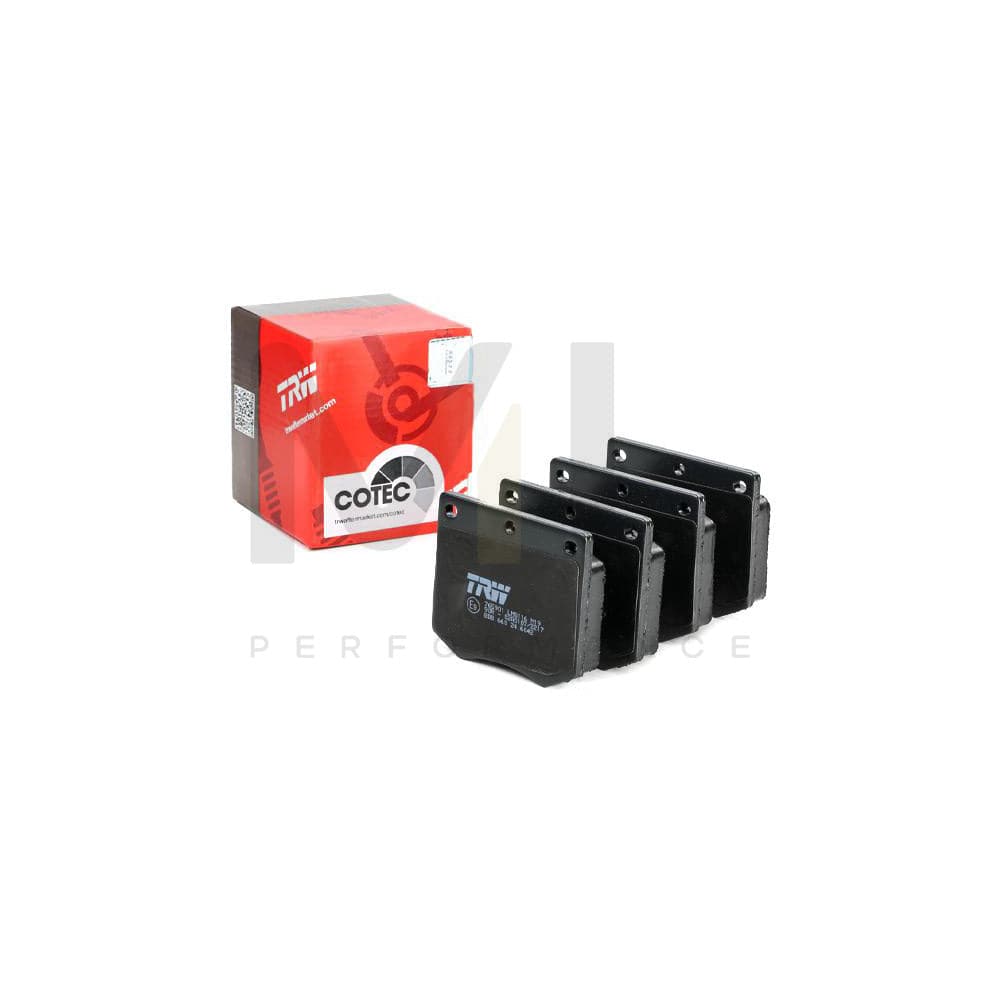TRW Cotec Gdb660 Brake Pad Set Not Prepared For Wear Indicator