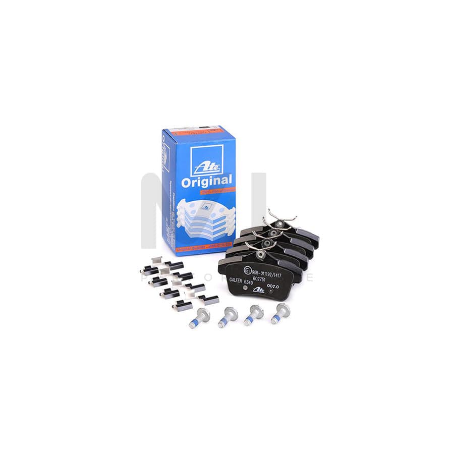 ATE 13.0460-2761.2 Brake pad set excl. wear warning contact, with brake caliper screws, with accessories