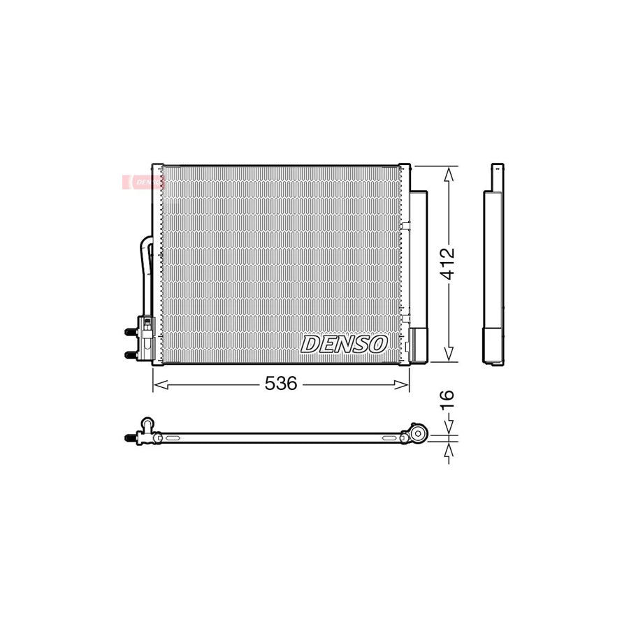 DENSO DCN20043 Air Conditioning Condenser for Opel Meriva B (S10)