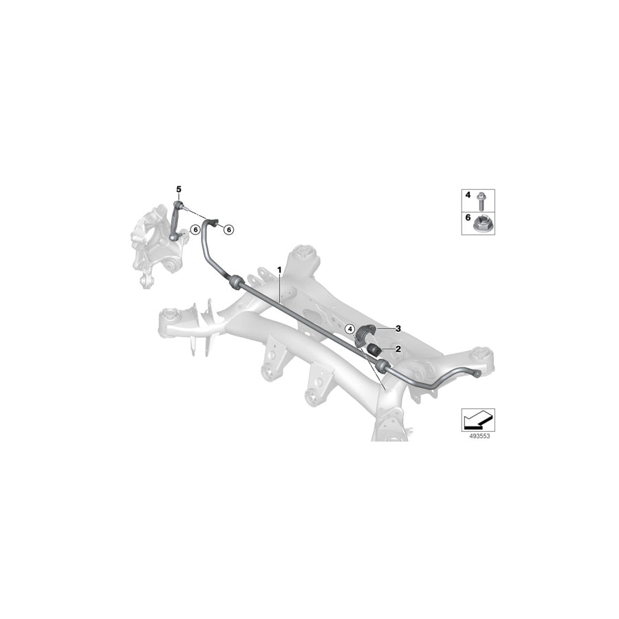 Genuine BMW 33556865708 G20 Stabilizer Support (Inc. 330e, 320d & 330i)