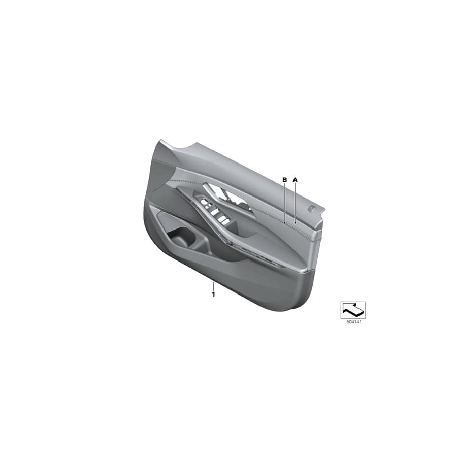Genuine BMW 51417993600 G20 G21 Door Panel, Leather, Front Right INDIVIDUAL (Inc. M340i, 320d & 330d)