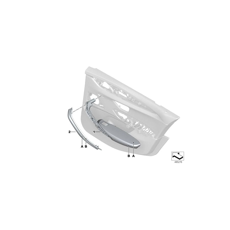 Genuine BMW 51417992669 G30 G31 F90 Armrest, Leather Left INDIVIDUAL (Inc. 540i, 530i & 530d)