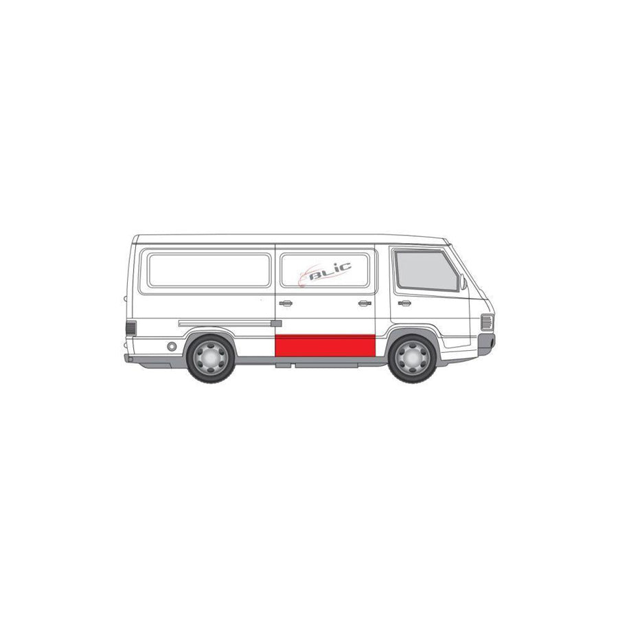 Blic 6508-01-3540150P Door, Body Suitable for Mercedes-Benz Mb 100