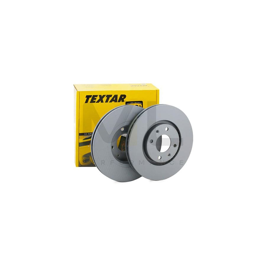 TEXTAR PRO 92111603 Brake Disc Externally Vented, Coated, without wheel hub, without wheel studs - 1 piece