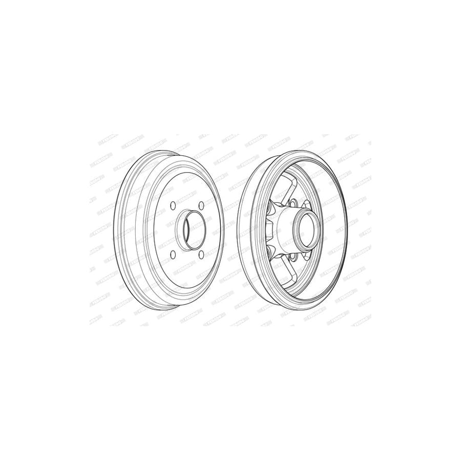 Ferodo FSL973 Brake Pad Set Fuse+ Technology, Not Prepared for Wear Indicator