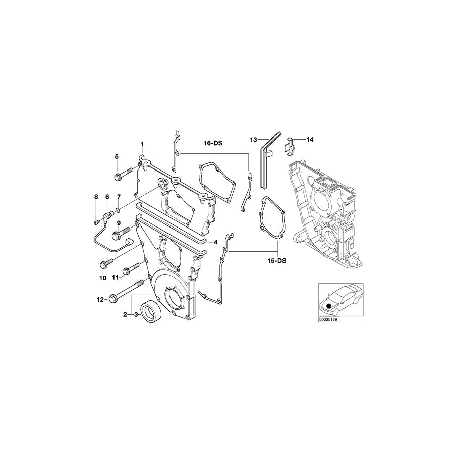 Genuine BMW 11141247837 E30 E36 Profile-Gasket (Inc. 318is, 318ti & E36 320i STC '95)