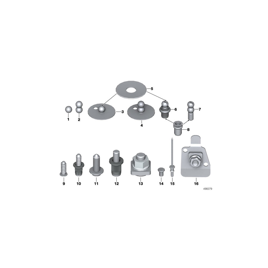 Genuine BMW 11139178450 F30 G21 F20 Rivet Pin M6X6,3 (Inc. X7 30dX, 440i & Ghost EWB)