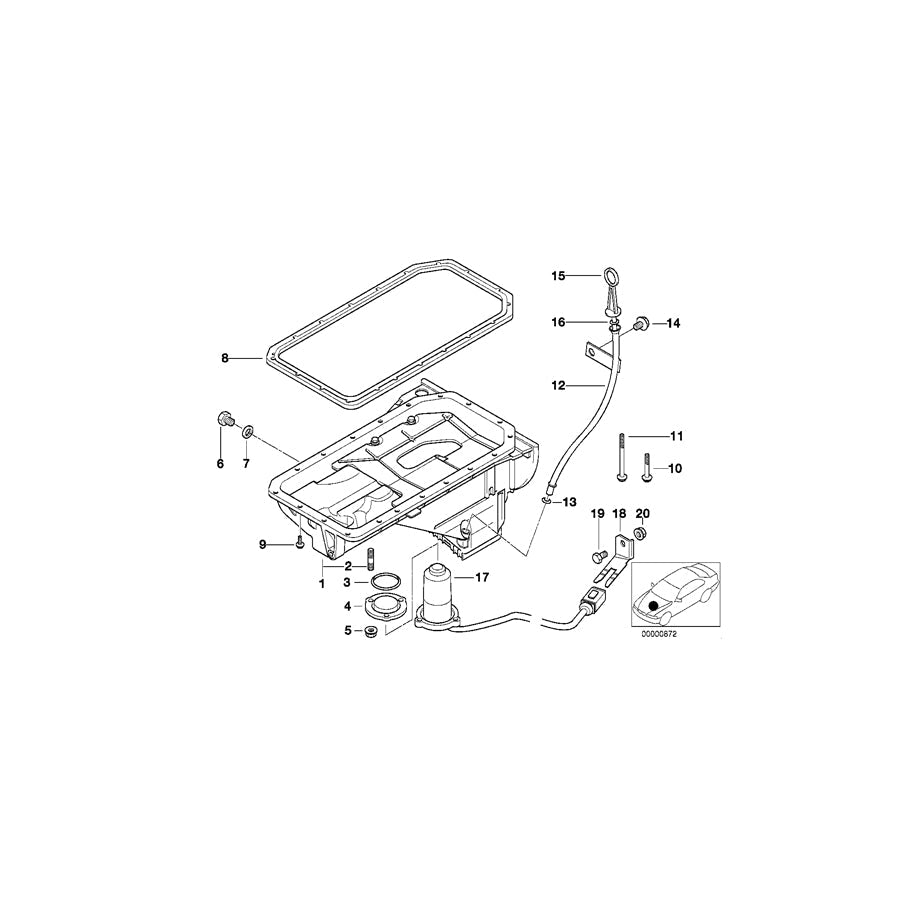 Genuine BMW 11139067655 E36 Gasket Asbestos Free (Inc. 318tds)