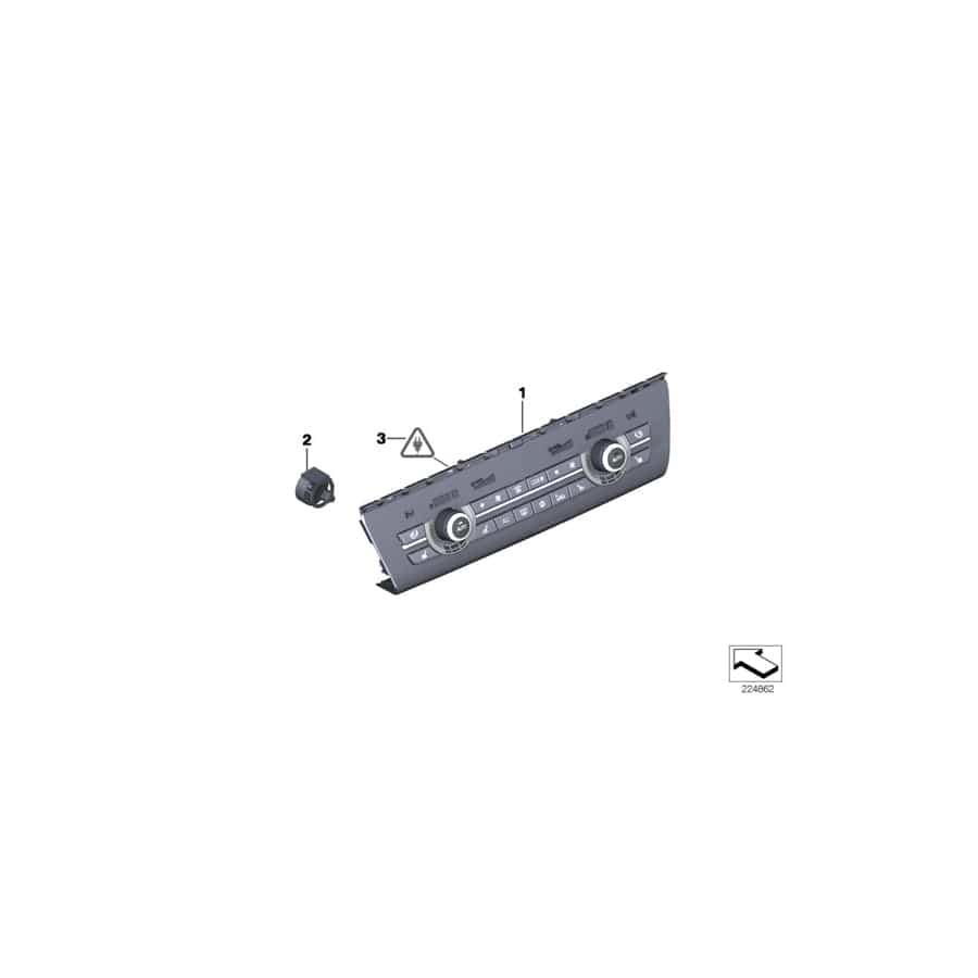 Genuine BMW 61319328429 F11 F10 Rep. Kit For Radio/Climate Cont. Panel (Inc. 535i, 528iX & M550dX)