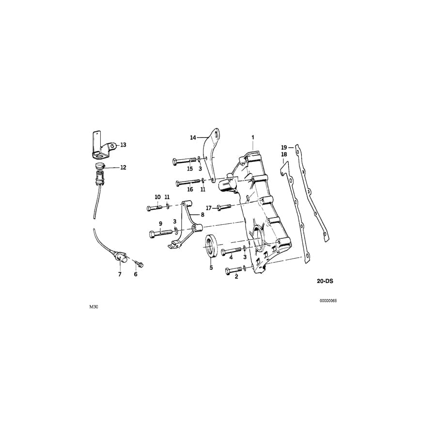 Genuine BMW 11141266134 E23 E28 E12 Supporting Arm (Inc. 635CSi, 728 & 525i)