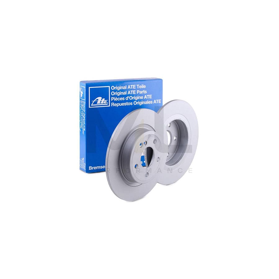 ATE 24.0110-0382.1 Brake Disc Solid, Coated, with bolts/screws - 1 piece