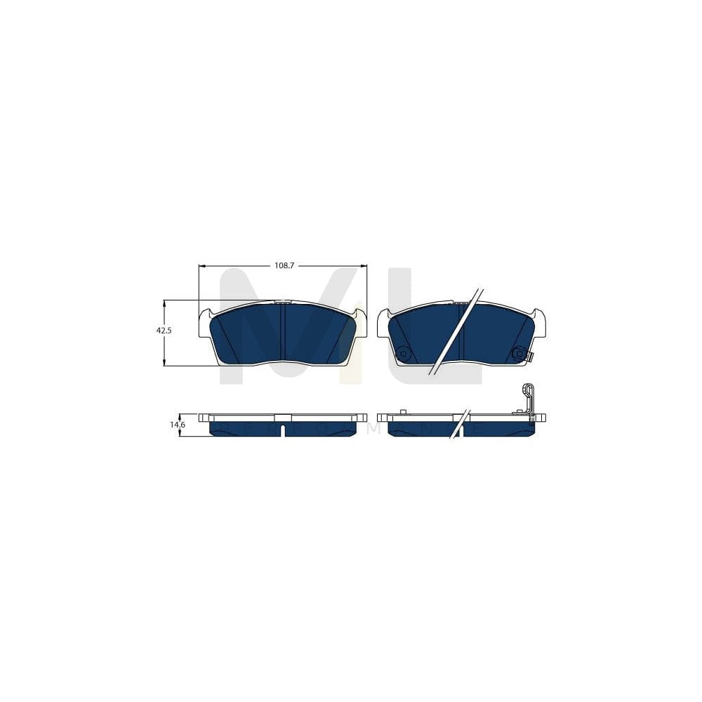 TRW Gdb1940Bte Brake Pad Set With Acoustic Wear Warning