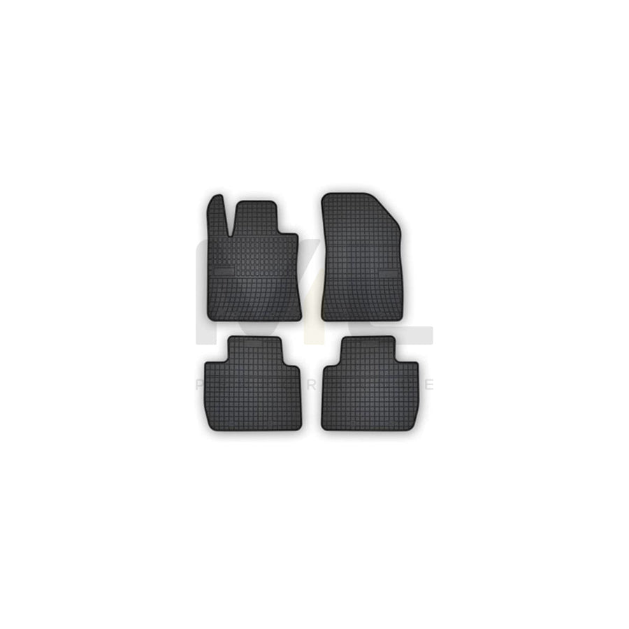FROGUM Tailored 402478 Floor mat set for PEUGEOT 508 II (FB_, F3_) Elastomer, Front and Rear, Quantity: 4, Black, (LHD)