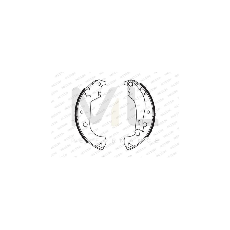 Ferodo Premier FSB604 Brake Shoe Set With Lever