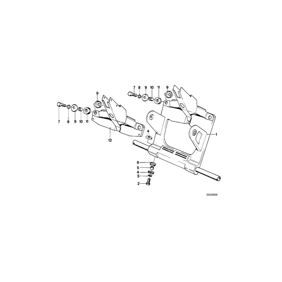 Genuine BMW 31421242235 Dashboard Support (Inc. R45T, R45T/N & R65T)