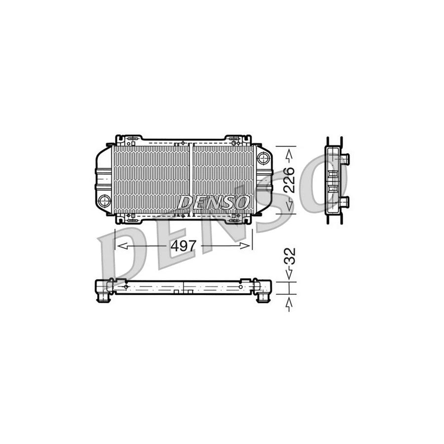 DENSO DRM10033 Engine Radiator for Ford Fiesta