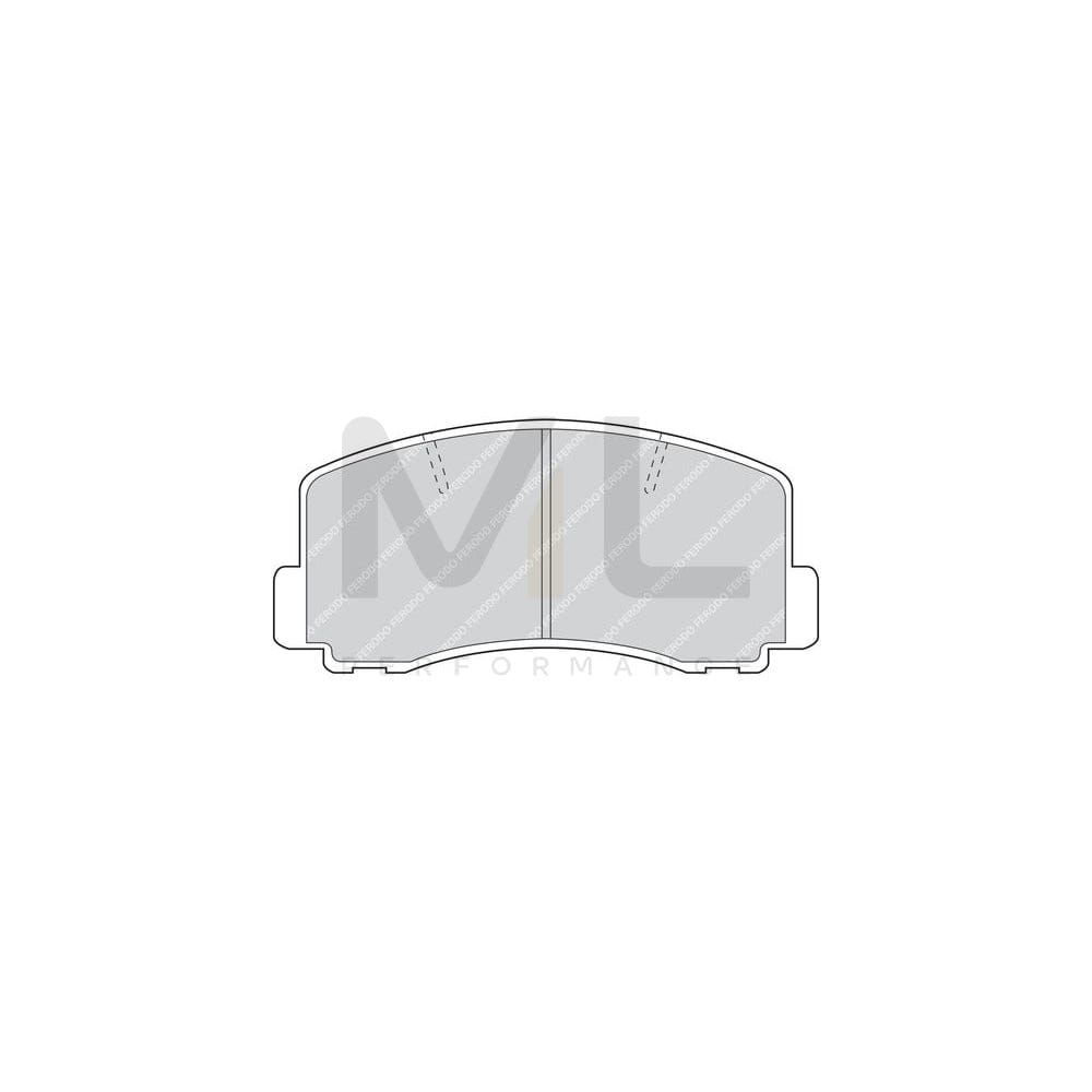 Ferodo Premier FDB319 Brake Pad Set Not Prepared for Wear Indicator
