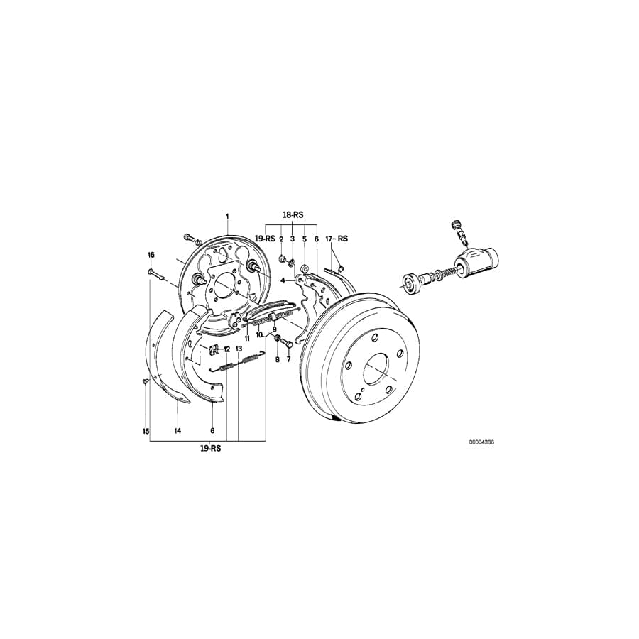 Genuine BMW 34211111848 E12 Calliper Carrier Left (Inc. 520i, 520 & 2800CS)