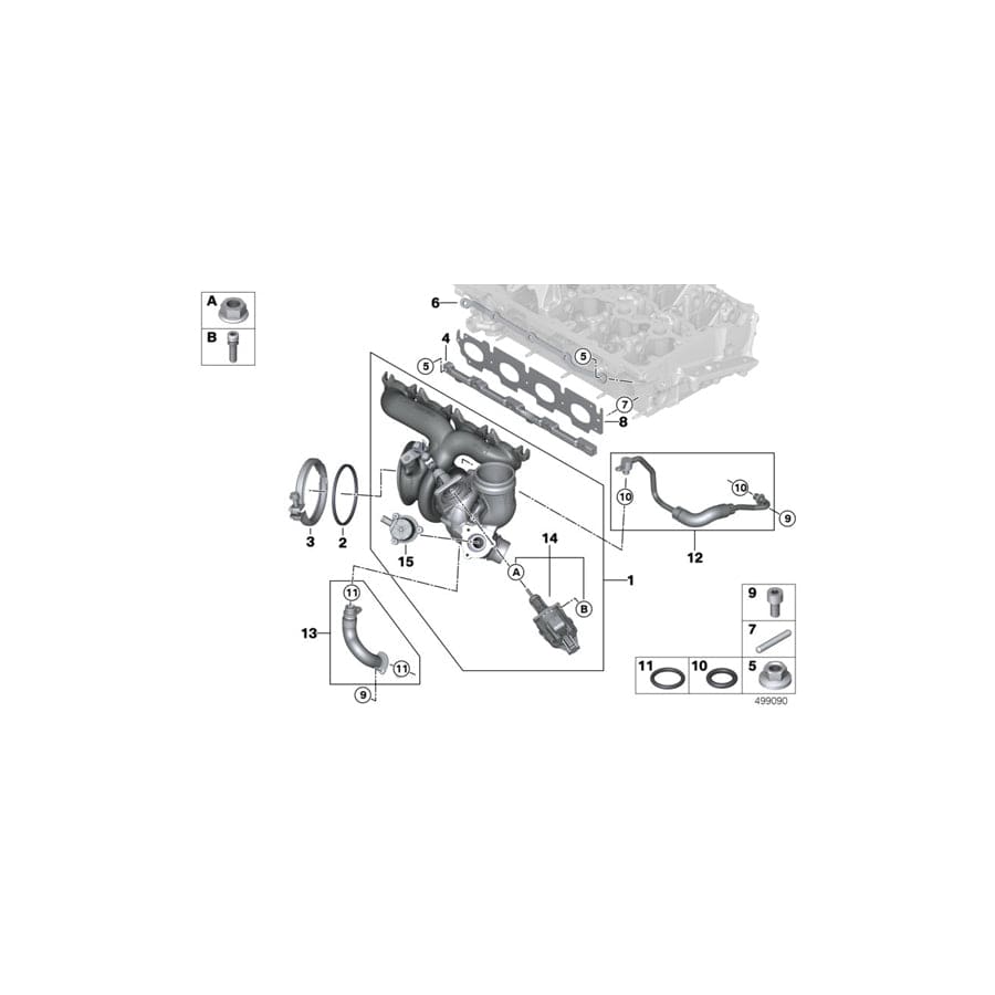Genuine BMW 11658691854 F45 F44 G15 Blow-Off Valve (Inc. X1 20iX, X7 M50iX & M850iX)