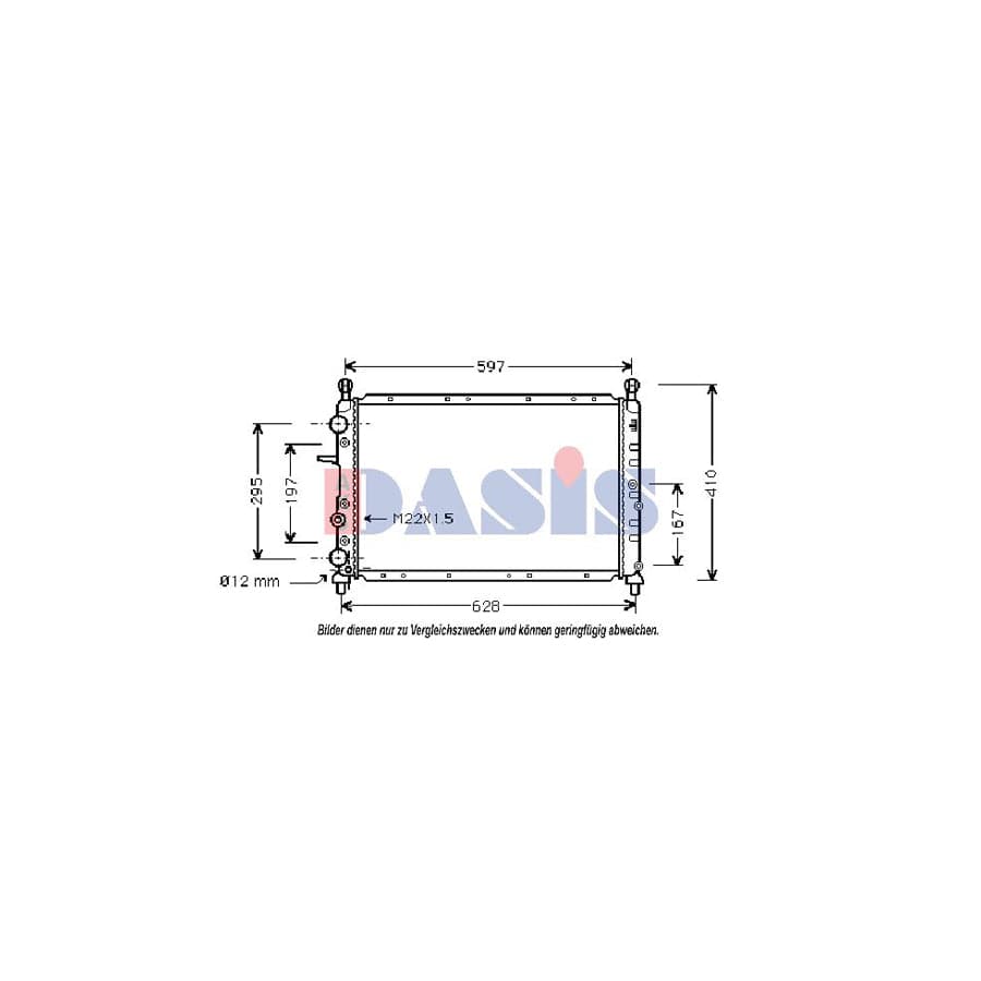 AKS Dasis 080950N Engine Radiator