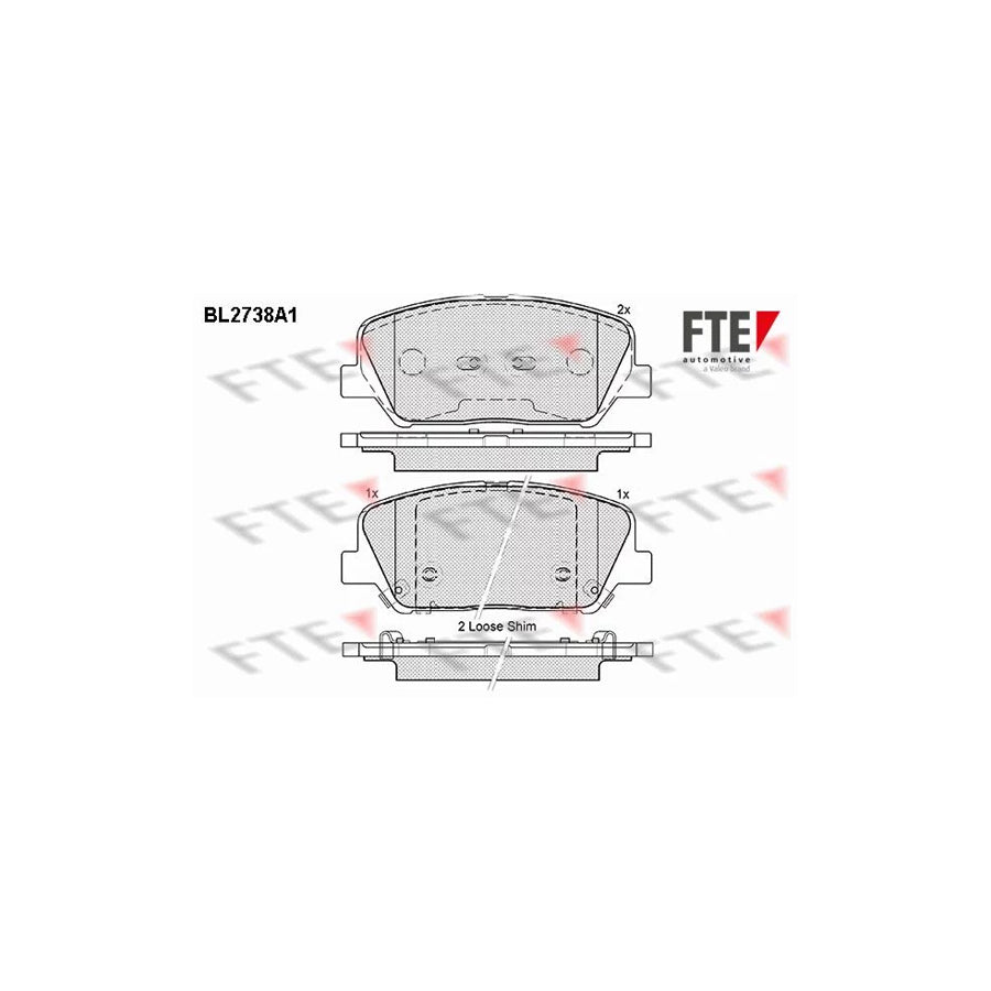 FTE 9010952 Brake Pad Set