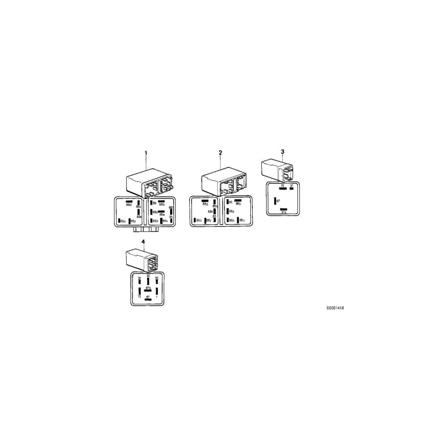 Genuine BMW 13631273139 E23 E12 E24 Relay Combination (Inc. 735i, 745i & 3.0Si)