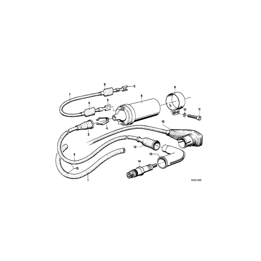 Genuine BMW 12121243182 Ignition Wire (Inc. R60/5 & R75/5)