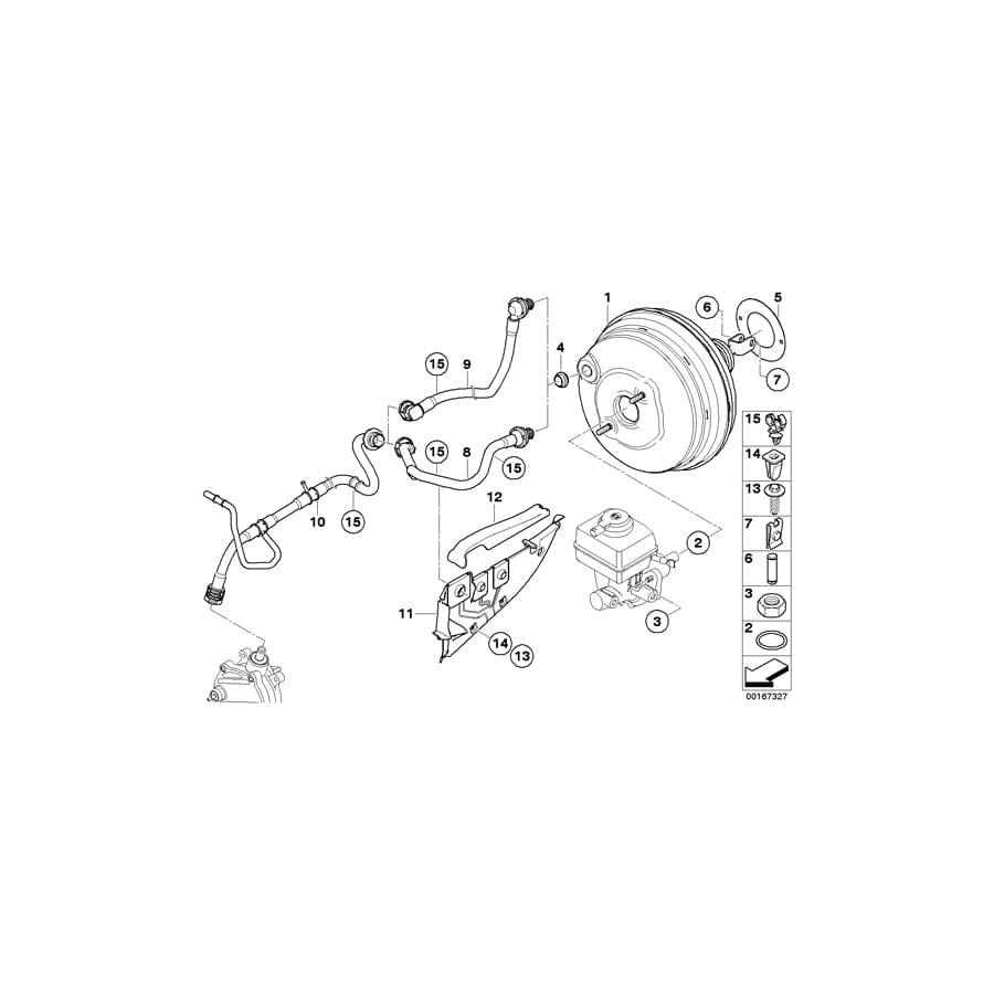 Genuine BMW 11667560244 E71 Vacuum Pipe (Inc. X6 35iX)