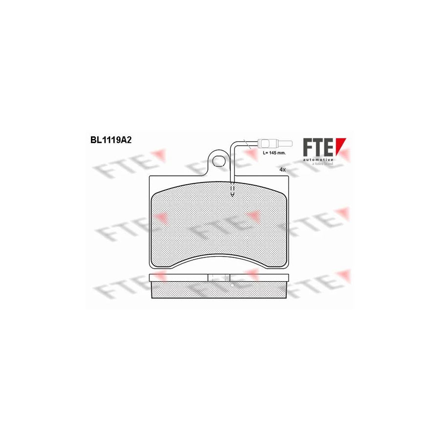 FTE Bl1119A2 Brake Pad Set