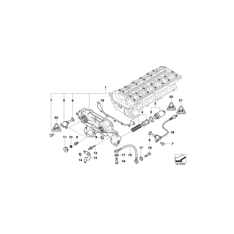 Genuine BMW 11367515386 E46 At-Adjustment Unit DOPPELVANOS (Inc. 325Ci & 325i)